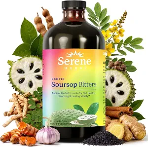 Serene Herbs Soursop Bitters Liquid with Soursop Leaves for