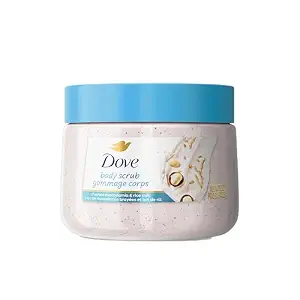 Dove Body Scrub Macadamia & Rice Milk, 15 oz
