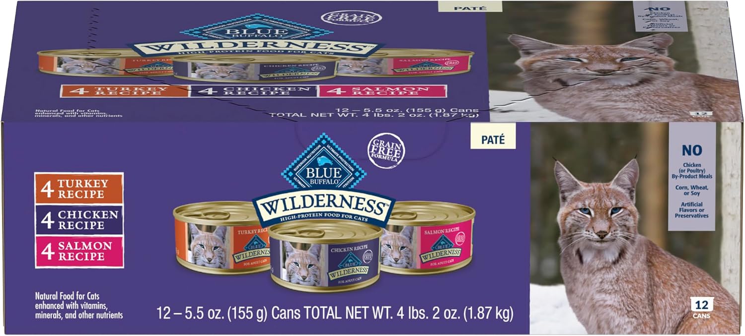 Blue Buffalo Wilderness Variety Pack Adult Paté Wet Cat
