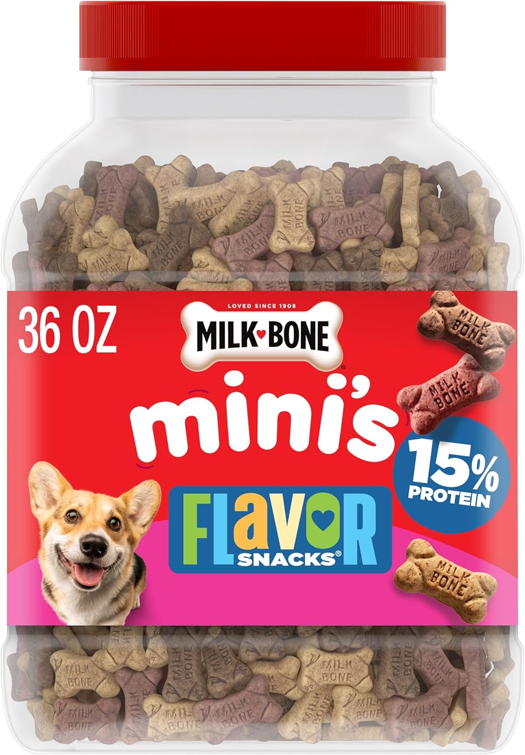 Milk-Bone Flavor Snacks Mini’s Dog Biscuits, Flavored